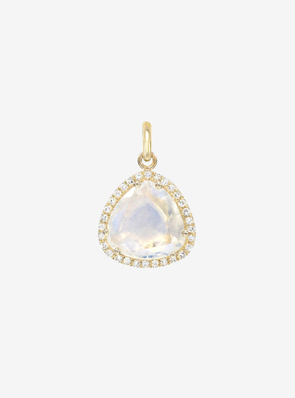Zoe Lev Diamond Moonstone Pendant