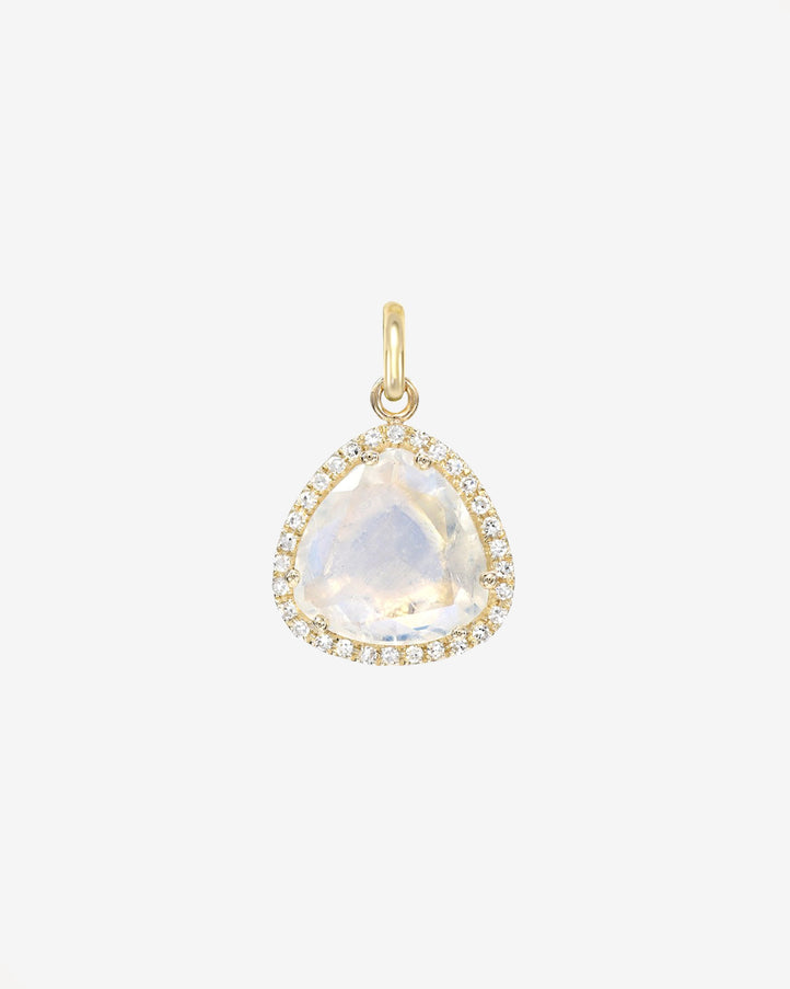 Zoe Lev Diamond Moonstone Pendant