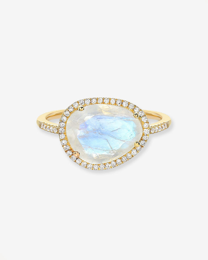 Zoe Lev Diamond Moonstone Ring