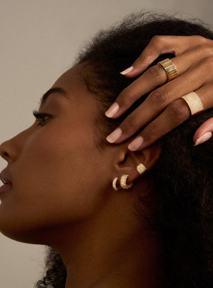 Zoe Lev Jumbo Diamond Ear Cuff