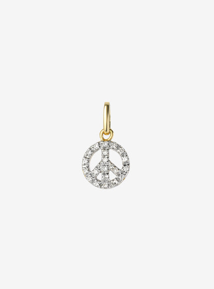 Zoe Lev Diamond Peace Pendant
