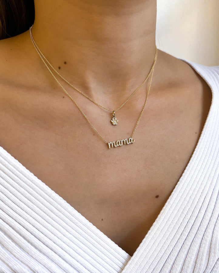 Zoe Lev Diamond Paw Pendant
