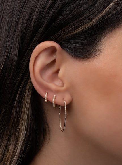 Zoe Lev Diamond Small Hoops