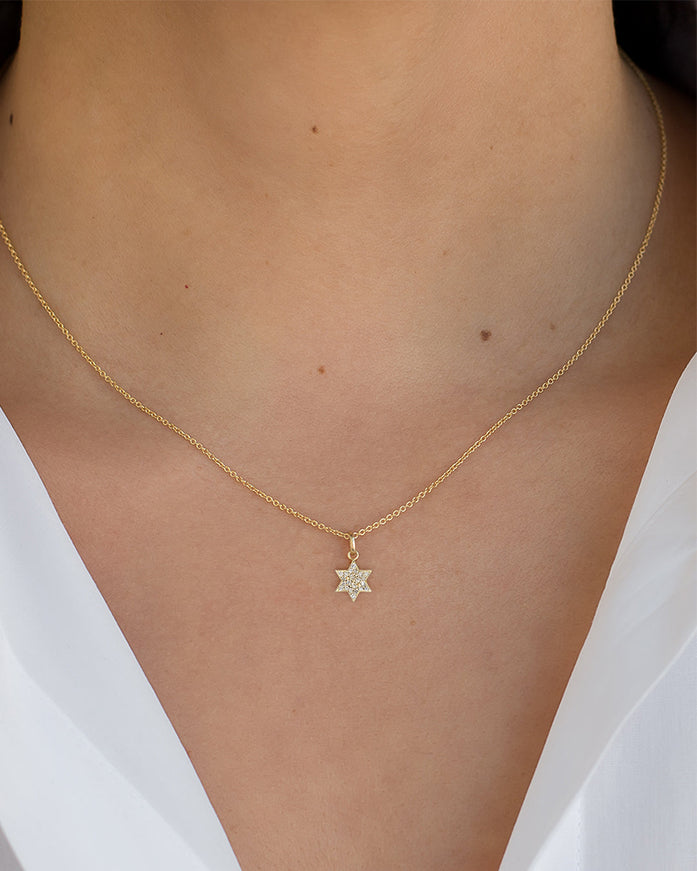 Zoe Lev Diamond Star of David Pendant