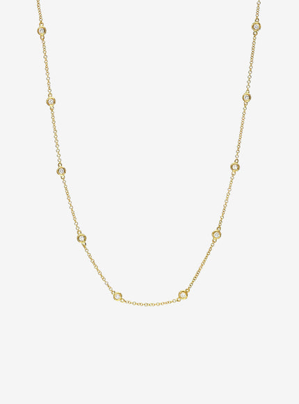 Zoe Lev Diamond Station Necklace