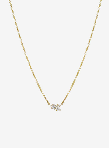 Zoe Lev Diamond Toi et Moi Necklace
