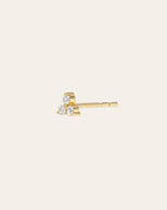 14K Yellow Gold / Single