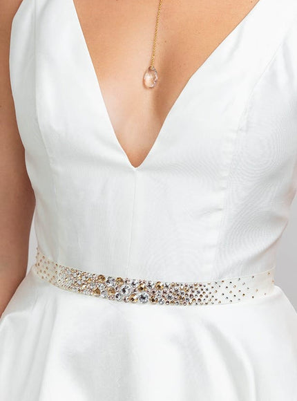 Caroline Ombre Crystal Belt