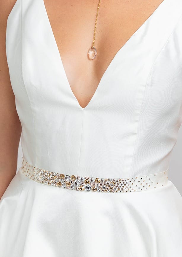 Caroline Ombre Crystal Belt
