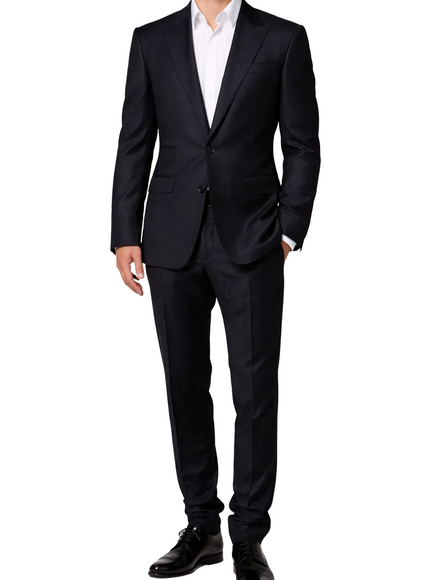 Dolce & Gabbana Black Single-Breasted Wool Suit