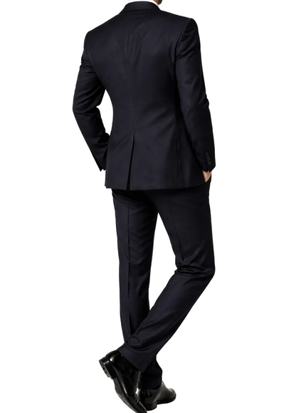 Dolce & Gabbana Black Single-Breasted Wool Suit