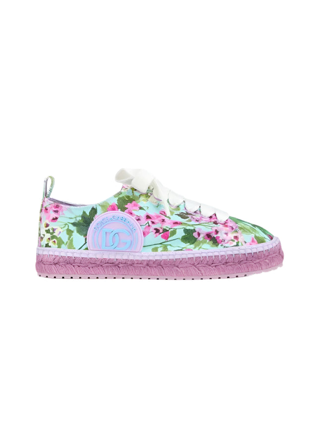 Dolce & Gabbana Floral Canvas Espadrille Sneakers