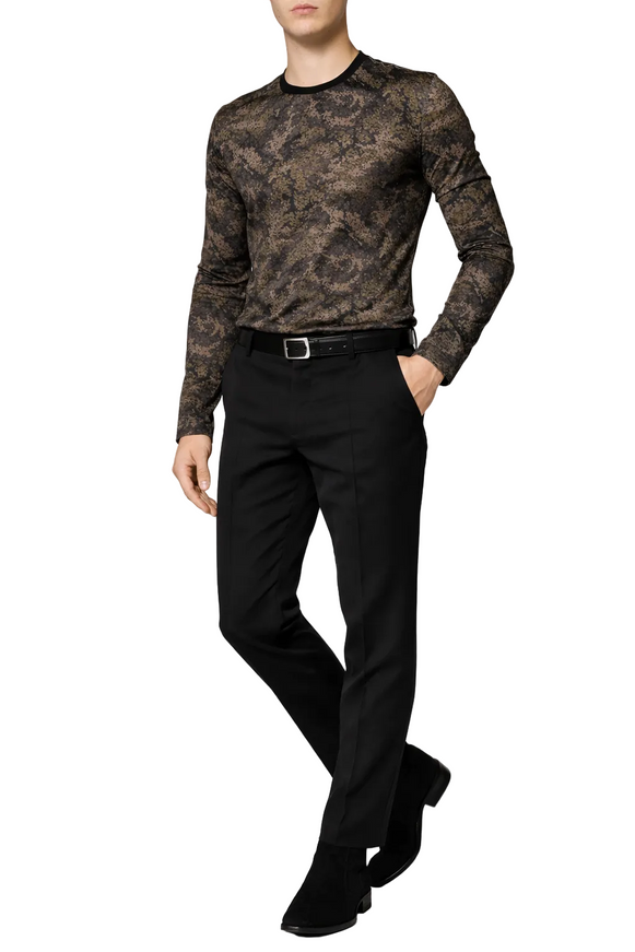Dolce & Gabbana Multicolor Camouflage Long Sleeves T-shirt