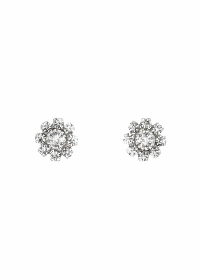 Dolly Small Floral Crystal Stud Earrings