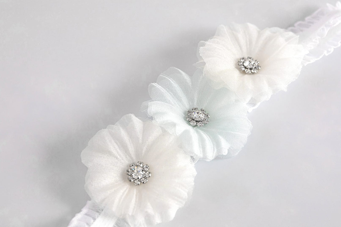 Donna "Something Blue" Floral Garter