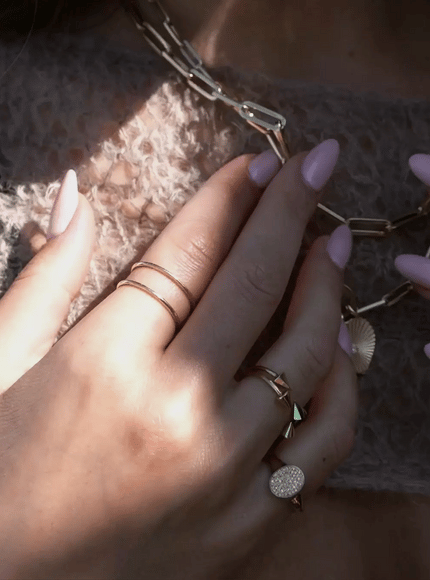 Zoe Lev 14K Gold Double Band Ring