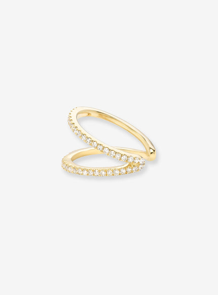 Zoe Lev Double Diamond Ear Cuff