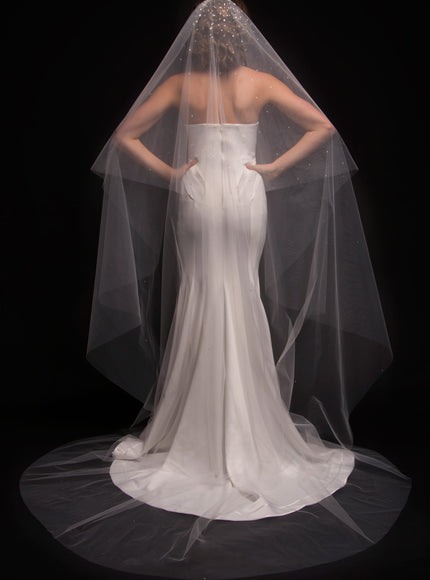 Dream Two-Tier Crystal Cathedral Veil