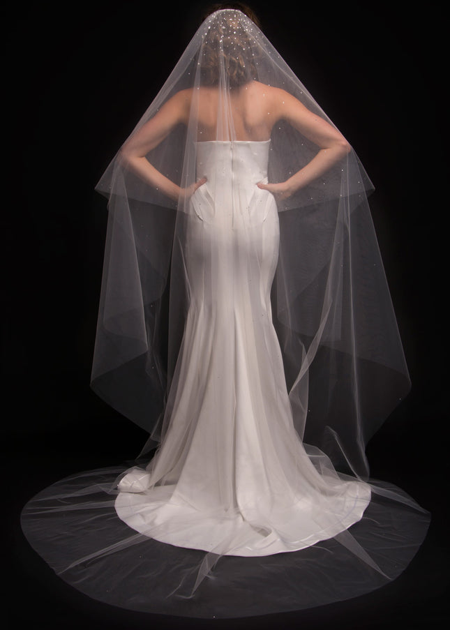 Dream Two-Tier Crystal Cathedral Veil