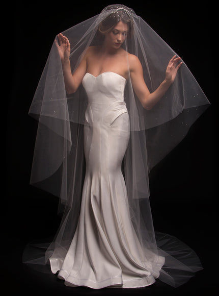 Dream Two-Tier Crystal Cathedral Veil
