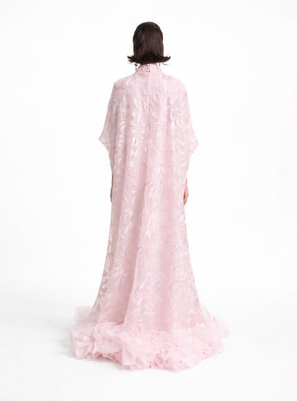 Gemy Maalouf Loose-Cut With Ruffled Hemline Kaftan