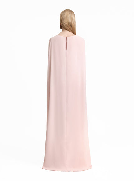 Gemy Maalouf Draped Long Kaftan Pink