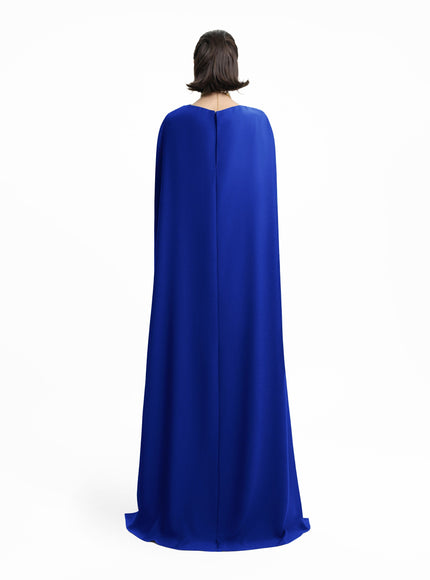 Gemy Maalouf Draped Long Kaftan Blue