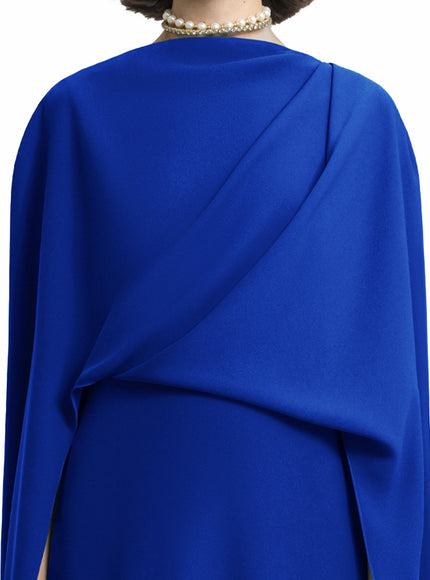 Gemy Maalouf Draped Long Kaftan Blue