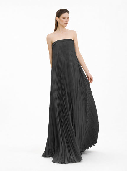 Gemy Maalouf Pleated Strapless Gown