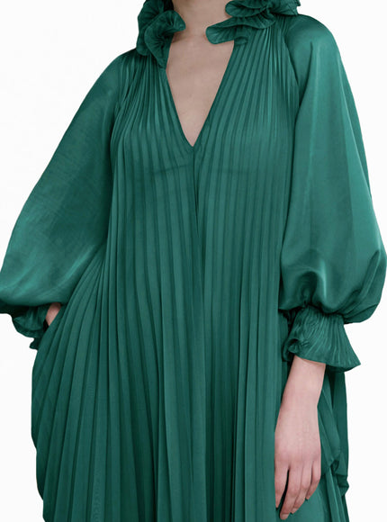 Gemy Maalouf Loose Cut Kaftan No. 1783 Petrol