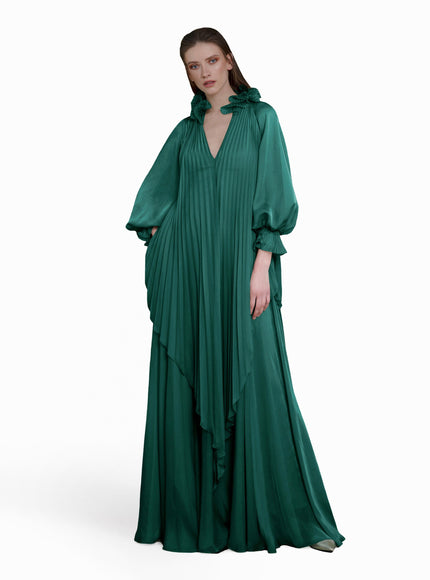 Gemy Maalouf Loose Cut Kaftan No. 1783 Petrol