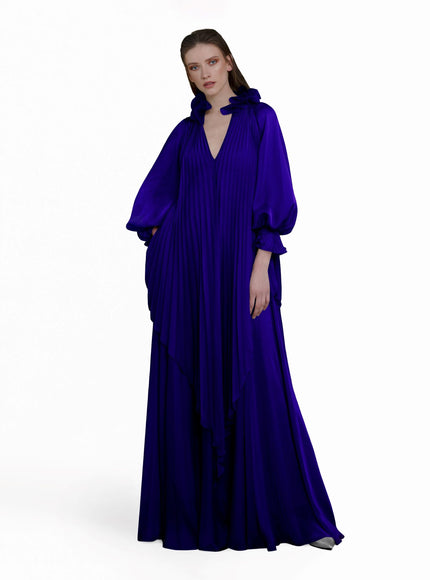 Gemy Maalouf Loose Cut Kaftan No. 1783 Blue