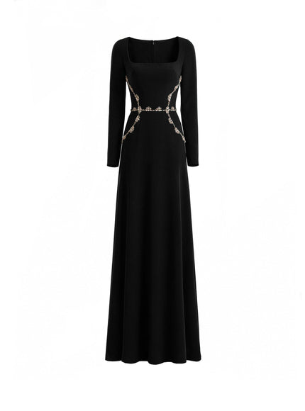 Gemy Maalouf Beaded Waist Gown