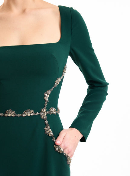 Gemy Maalouf Beaded Waist Gown