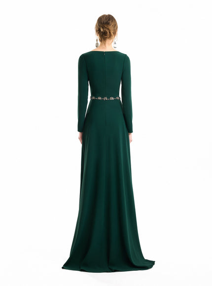 Gemy Maalouf Beaded Waist Gown