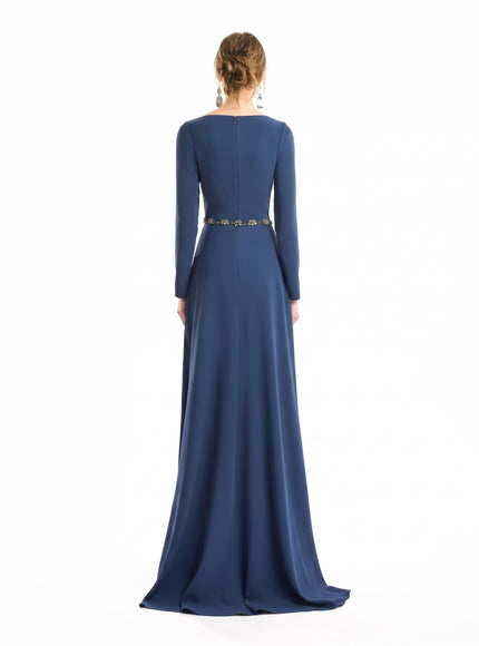 Gemy Maalouf Beaded Waist Gown