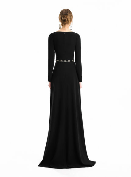 Gemy Maalouf Beaded Waist Gown