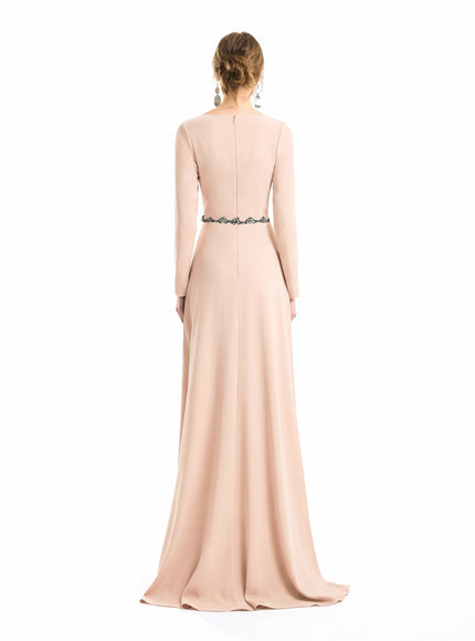 Gemy Maalouf Beaded Waist Gown