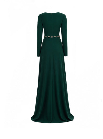 Gemy Maalouf Beaded Waist Gown