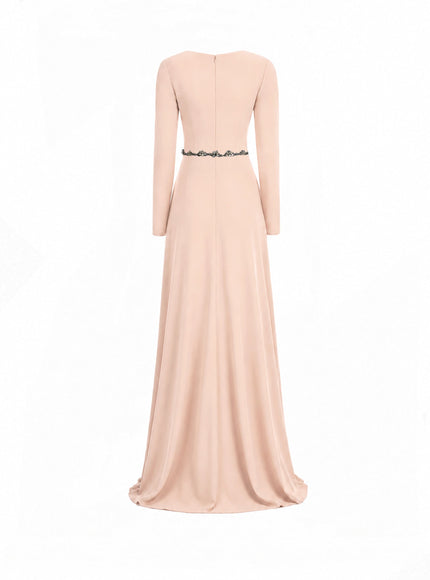 Gemy Maalouf Beaded Waist Gown