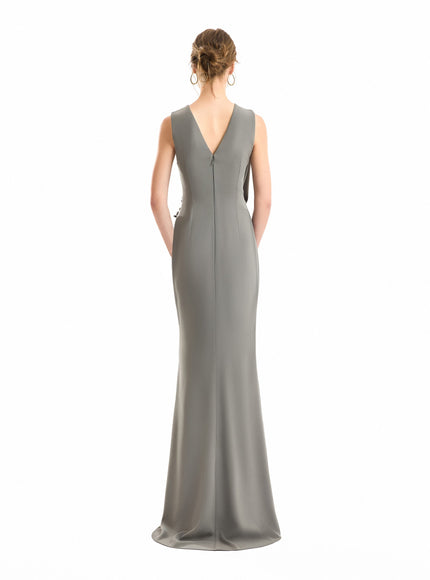 Gemy Maalouf V-Neck Wrap Gown