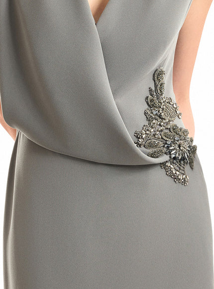 Gemy Maalouf V-Neck Wrap Gown
