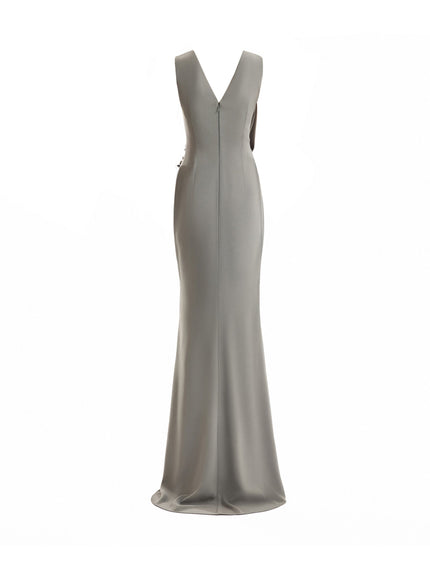 Gemy Maalouf V-Neck Wrap Gown