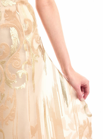 Gemy Maalouf Strapless Jacquard Gown