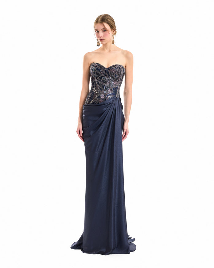 Gemy Maalouf Sweetheart Beaded Gown