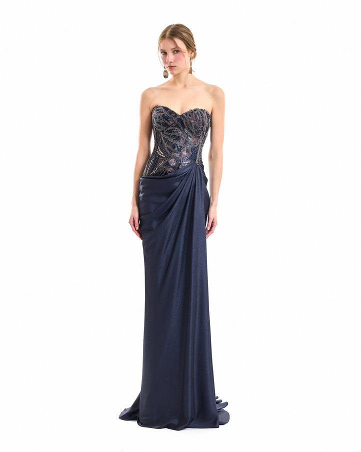 Gemy Maalouf Sweetheart Beaded Gown