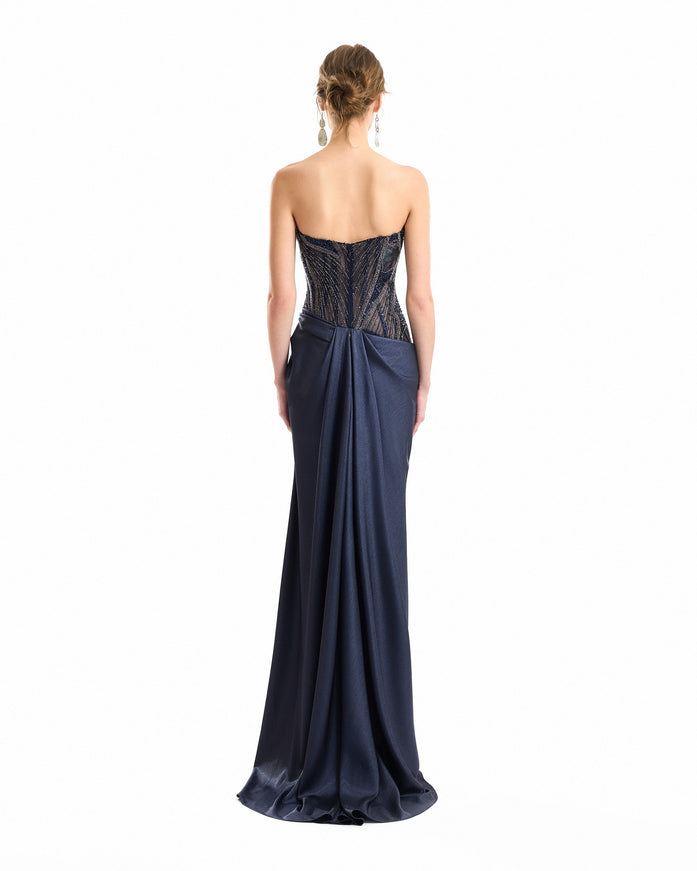 Gemy Maalouf Sweetheart Beaded Gown