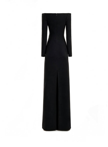 Gemy Maalouf Off-Shoulder Beaded Gown