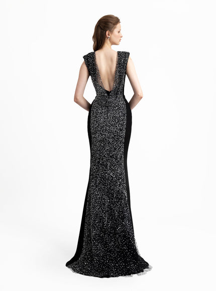 Gemy Maalouf Open Back Slim-Cut Gown