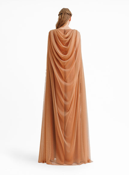 Gemy Maalouf Draped Back Loose-Cut Kaftan